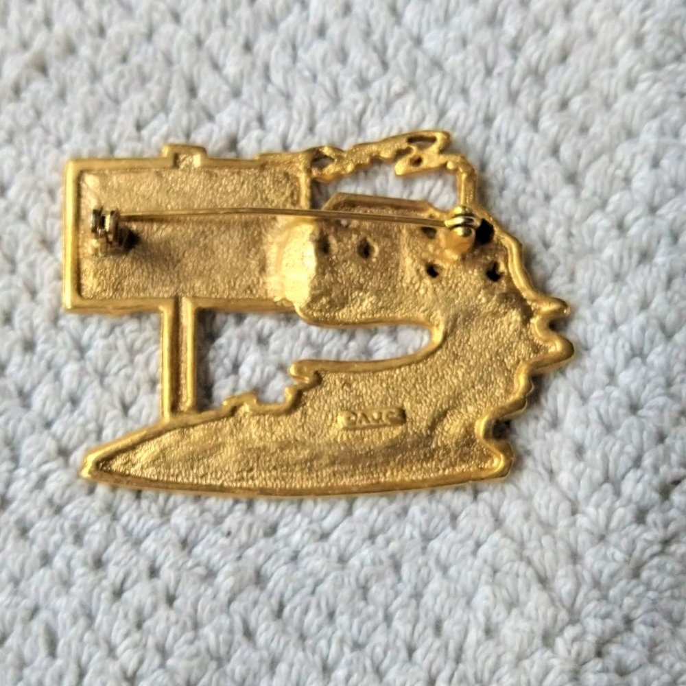 Realtor Brooch Pin Vintage House For Sale Sold Sign Real Estate Vanity Trophy - Picture 3 of 6